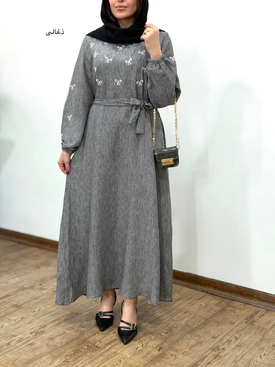 پیراهن مانتویی گلدوزی آیسو مه دخت